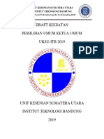 Draft Kegiatan Pemilihan Umum Ketua Umum UKSU-ITB 2019: Unit Kesenian Sumatera Utara Institut Teknologi Bandung