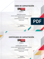 Certificado Trabajos Electricos