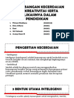 Perkembangan Kecerdasan Dan Kreativitas