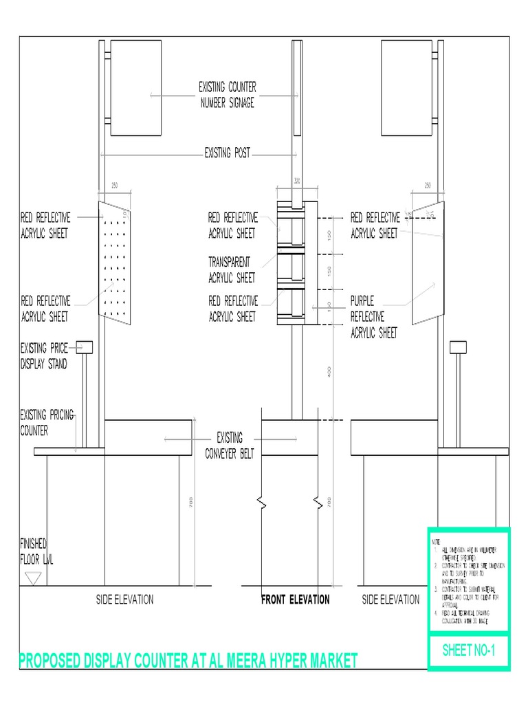 Display Counter Design Plans | PDF