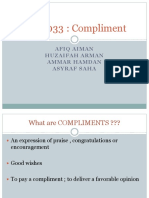 GEC1033: Compliment: Afiq Aiman Huzaifah Arman Ammar Hamdan Asyraf Saha