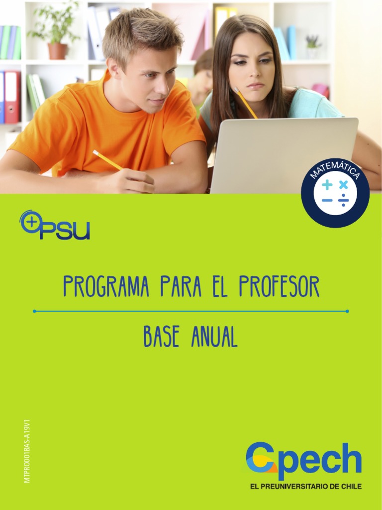 Mtpro001bas-A19v1 Programa Base | PDF | Número complejo | Ecuaciones