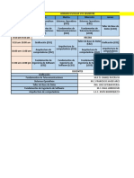 Horario Quinto Semestre