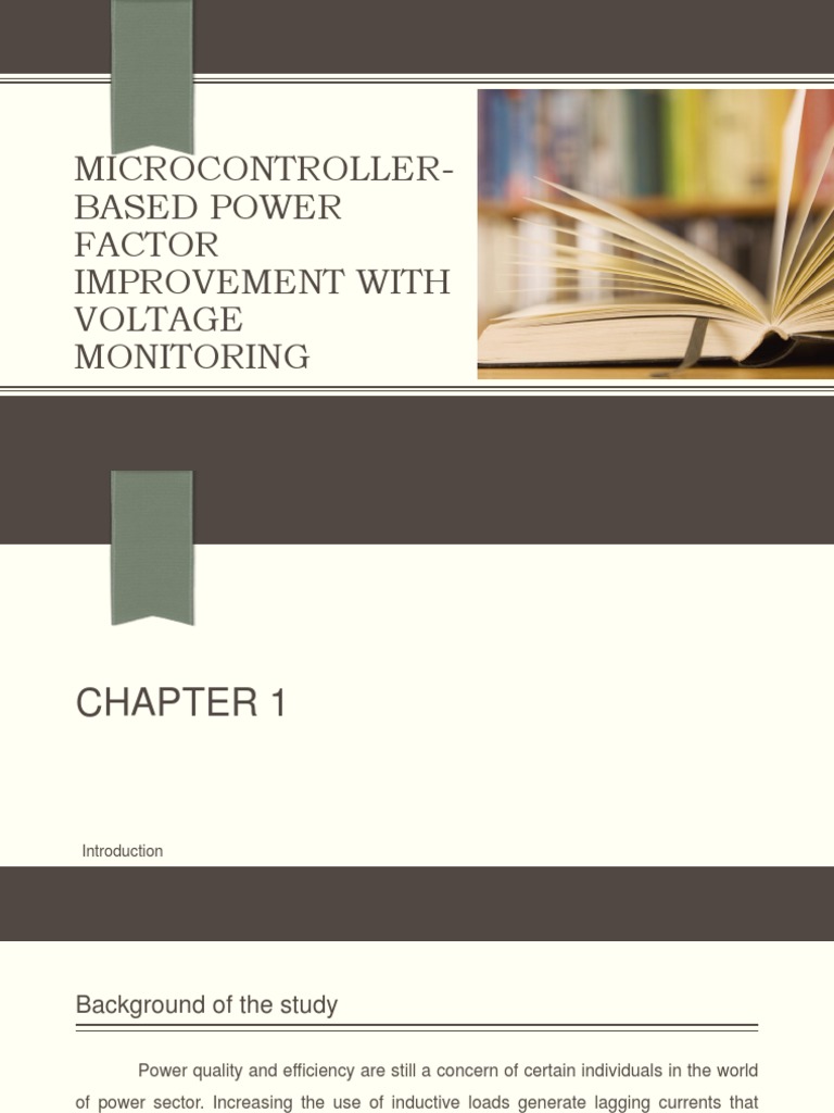 MicrocontrollerBased Power Factor Improvement With Voltage Monitoring