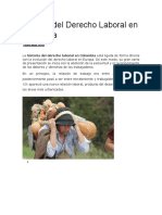 Historia Del Derecho Laboral en Colombia