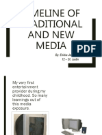 Timeline of Traditional and New Media