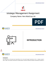 Hero MotoCorp's Strategic Management Analysis