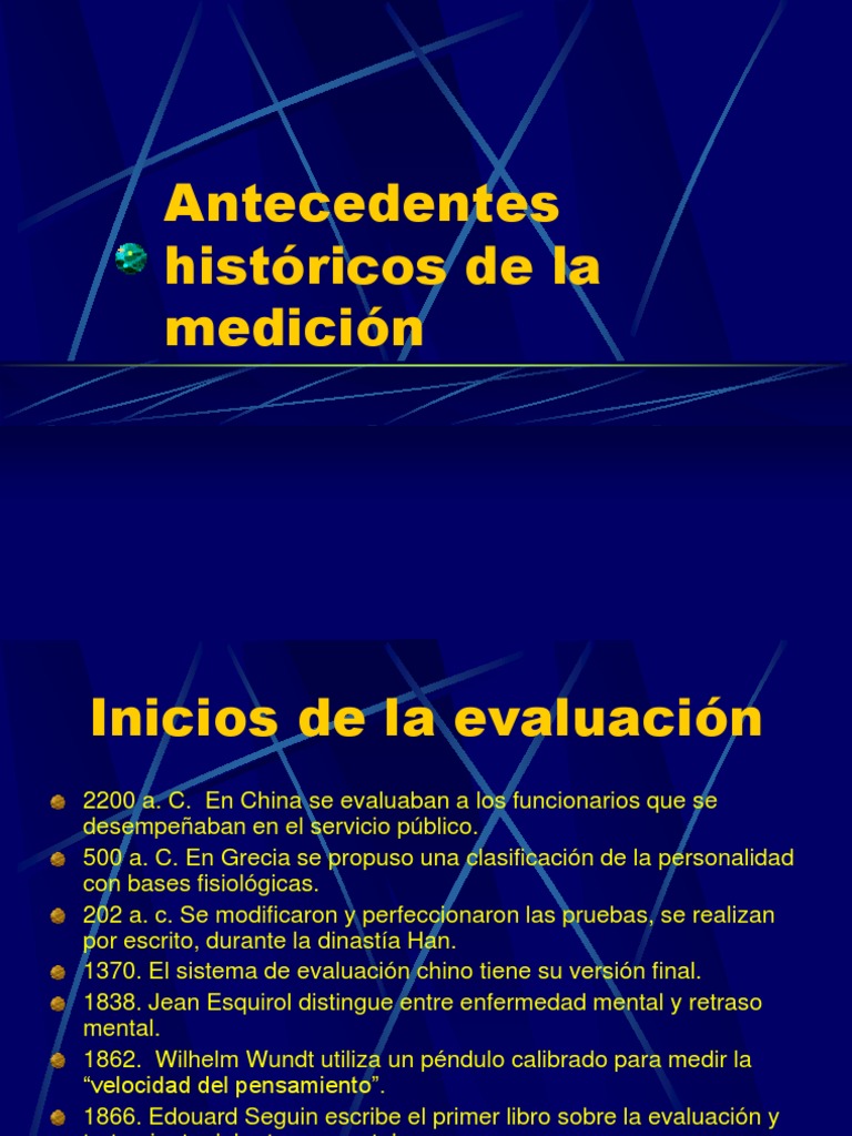 Historia de la Medición Psicológica | PDF | Cociente de inteligencia ...