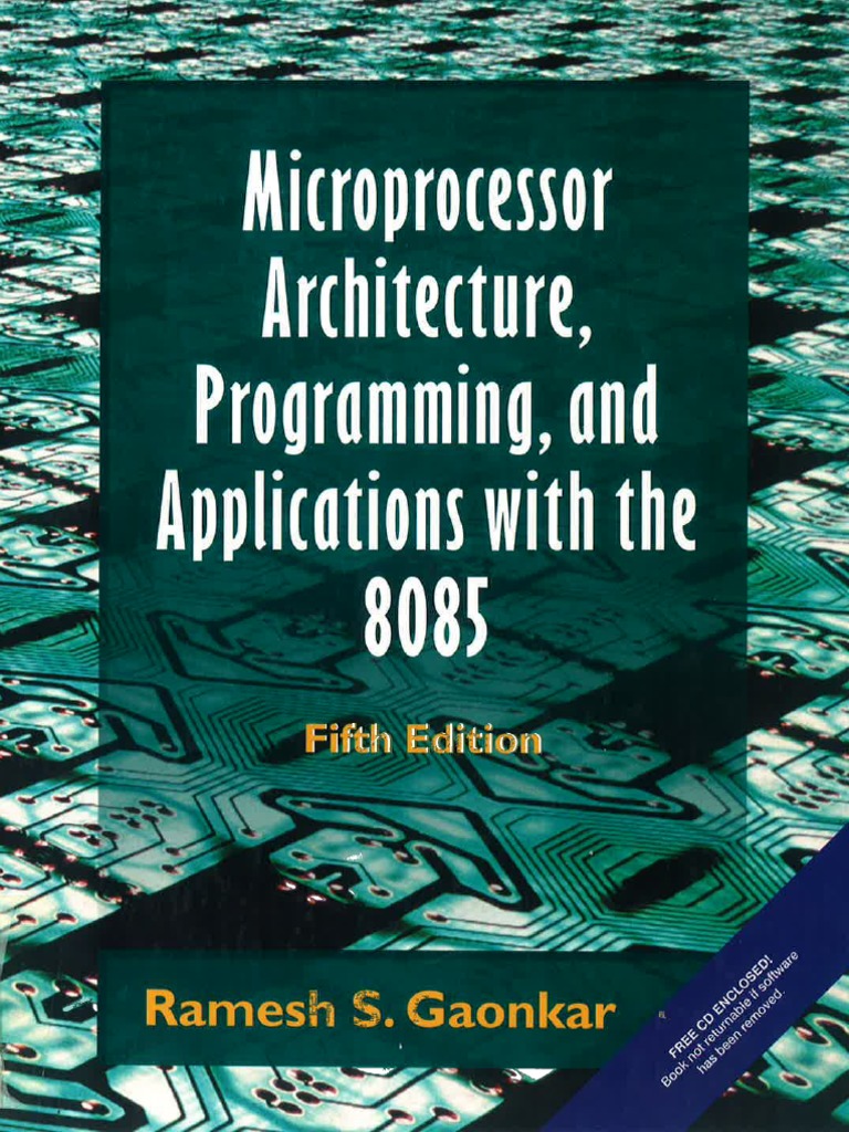 Microprocessor by ramesh gaonkar color pdf pdf