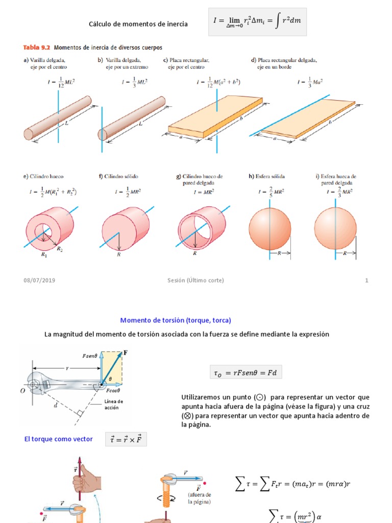 Torque | PDF | Masa | Rotación