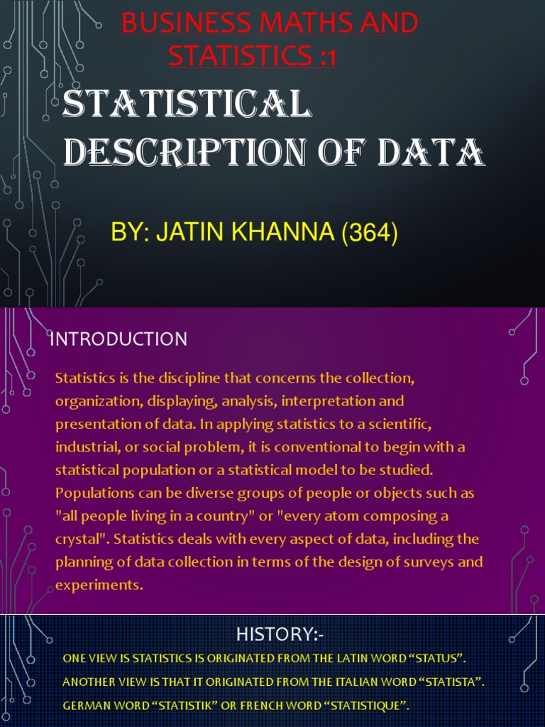 Understanding Statistics in Business Math | PDF | Statistics ...