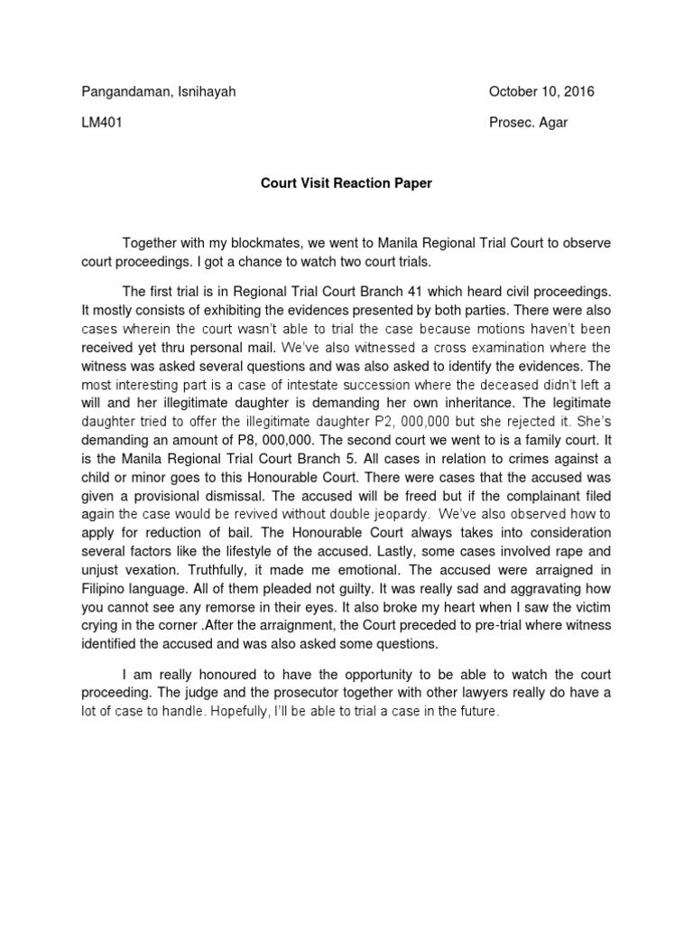 Court visit for students image