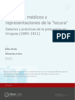 Alienados, Médicos y Representaciones de La Locura. Saberes y Prácticas de La Psiquiatría en Uruguay (1860-1911)