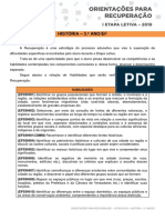 Recuperação de habilidades históricas do 3o ano