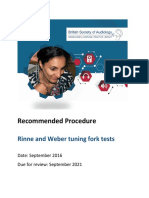 Recommended Procedure Tuning Forks 2016