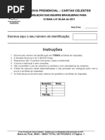 Prova Cartas celestes