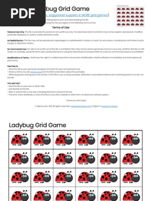 Ladybug Grid Game