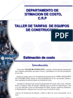 Taller para El Calculo Costo Equipos