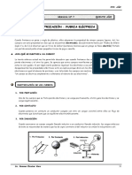 IIIBIM - 5to. Guía 7 - Electrización - Fuerza Eléctrica