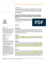 Rodrigues - Risk Factors For Arbovirus Infections in A Lowincome Community of Rio de Janeiro, Brazil, 2015-2016