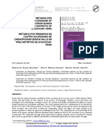 Primary Metabolites in Four Accessions of Chenopodium Quinoa Willd in Three Districts of Ayacucho - Peru