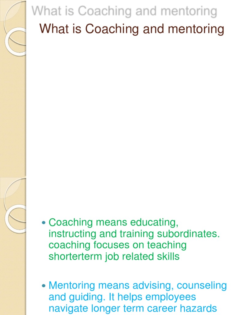 Coaching & Mentoring Essentials | PDF | Mentorship | Competence (Human ...