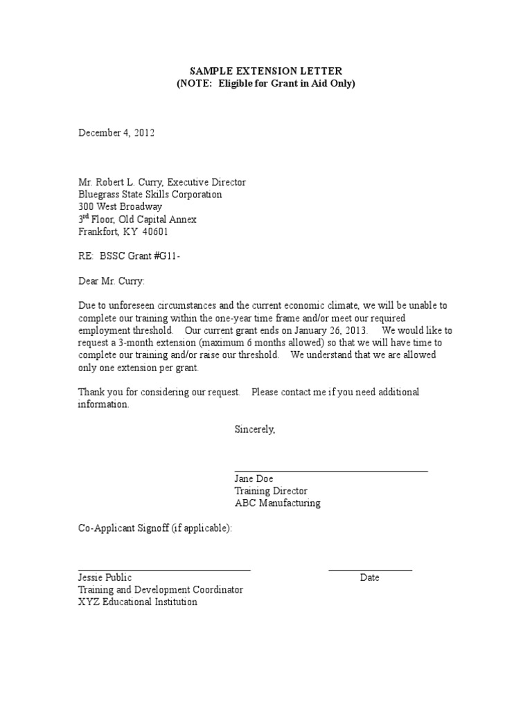 Giaextensionletter | PDF | Government | Business