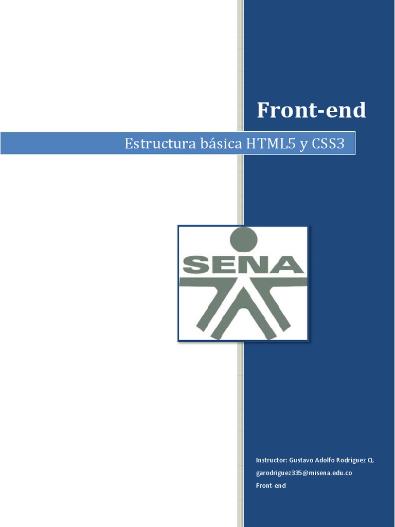 Estructura Básica de HTML5 y CSS3 | PDF | Hojas de estilo en cascada | HTML