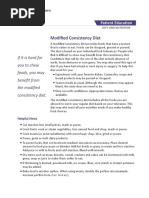 Northwestern Medicine Modified Consistency Diet April 2016