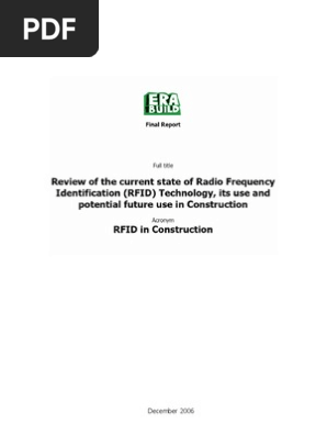 Rfid in Construction