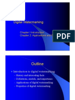 [Digital Watermarking 01 & 02] Applications and Properties of Watermarking