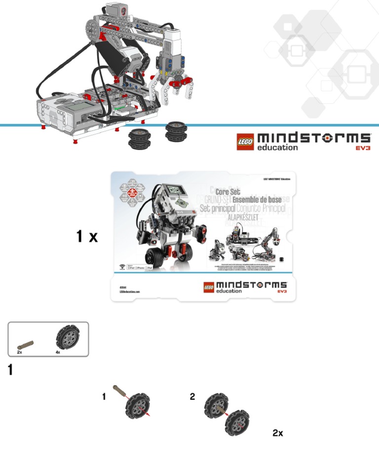 Ev3 Model Core Set Robot Arm h25 PDF | PDF