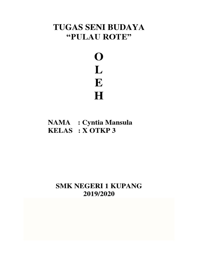Sejarah dan Budaya Suku Rote | PDF | Sejarah