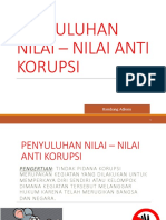 Penyuluhan Nilai - Nilai Anti Korupsi