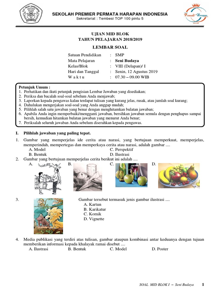 Soal Mid Blok Kls 8 Docx