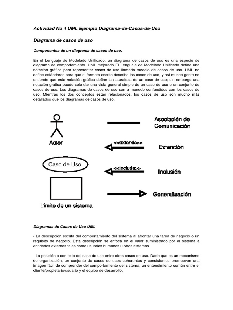 Diagrama de Casos de Uso UML | PDF | Caso de uso | Ingeniería de software