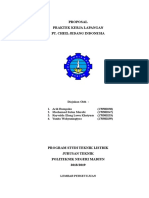 Proposal Praktek Kerja Lapangan Pt. Cheil Jedang Indonesia