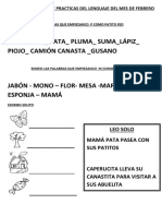 Compensatorio de Practicas Del Lenguaje Del Mes de Febrero