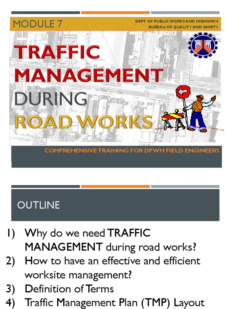 Traffic Management Plan Training Module | PDF | Traffic | Road