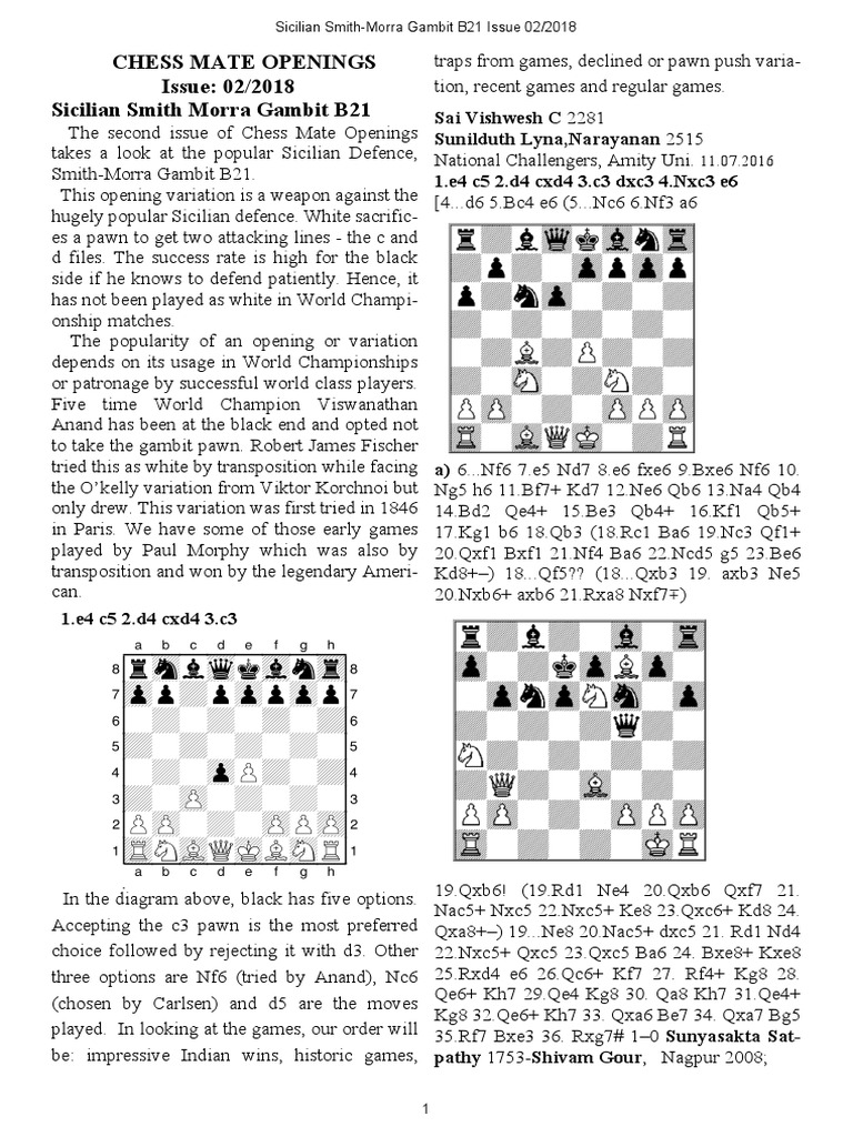 Chess Mate PDF Chess Openings Competitive Games