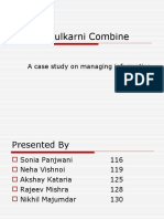 Killicks Kulkarni Combine: A Case Study On Managing Information