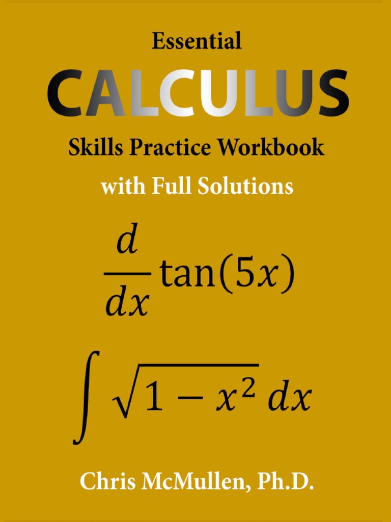 Essential Calculus Skills Practice Workbook With Full Solutions PDF