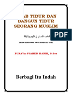 Adab Tidur Seorang Muslim