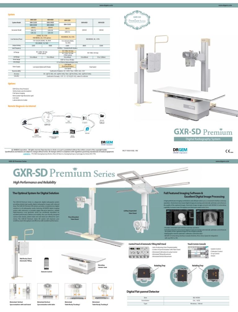 Drgem Gxr Sd Premium Radiography Medical Imaging