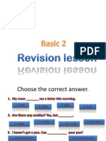 Revision Lesson B2