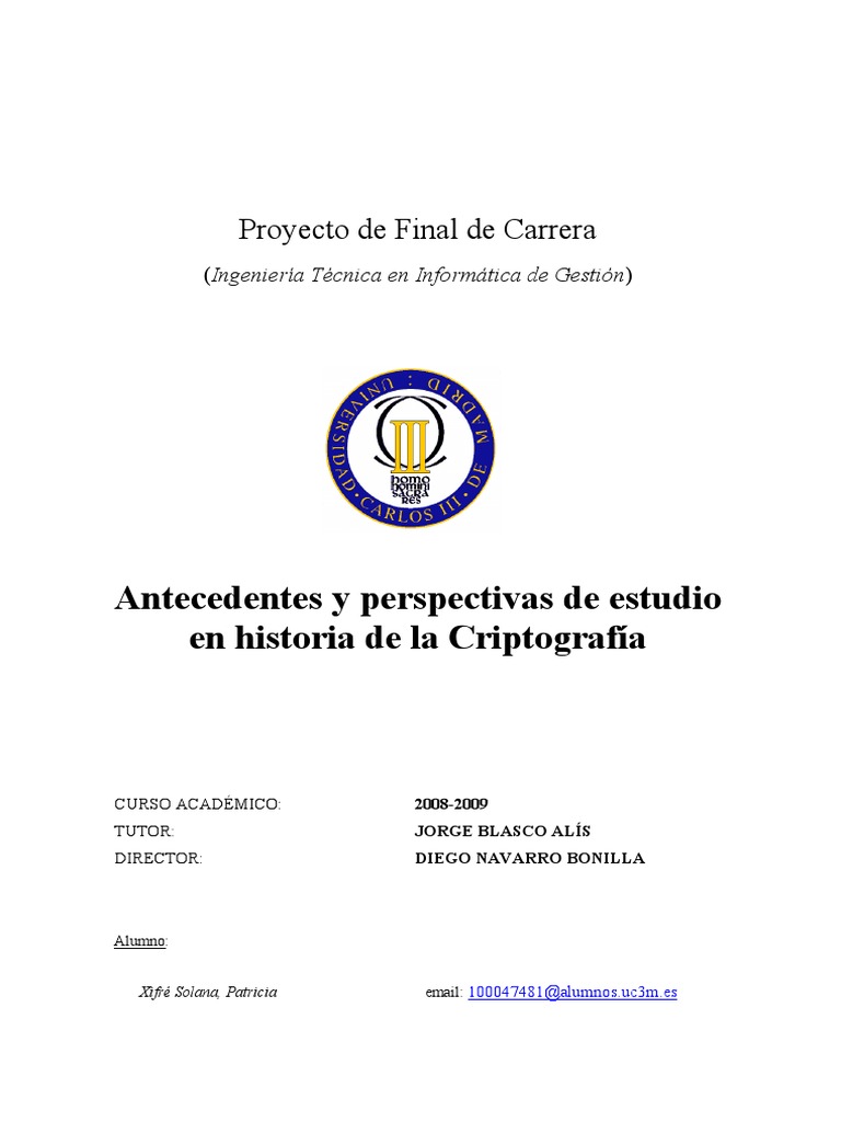 Historia De La Criptografía Pdf Pdf Criptografía Clave Criptografía