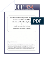 Meat Processors Purchasing and Sale Practices: Lessons Learned From The GIPSA Livestock and Meat Marketing Study