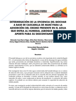 Biochar de Cascarilla de Mani para Cromo