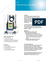 Measuring Liquid Flow with Flexim F601 Ultrasonic Meter