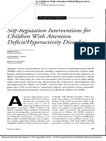 Self-Regulation Intervention For ADHD
